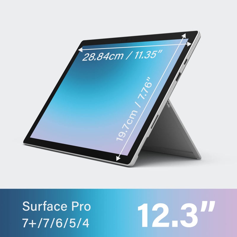 SenseAGE Magnetic Privacy Screen Protector for Surface Pro 12.3 inch, Easy On/Off Privacy Filter, Anti-Blue Light, Anti-Glare Filter, Compatible with Surface Pro 7+/7/6/5/4 - Image 2
