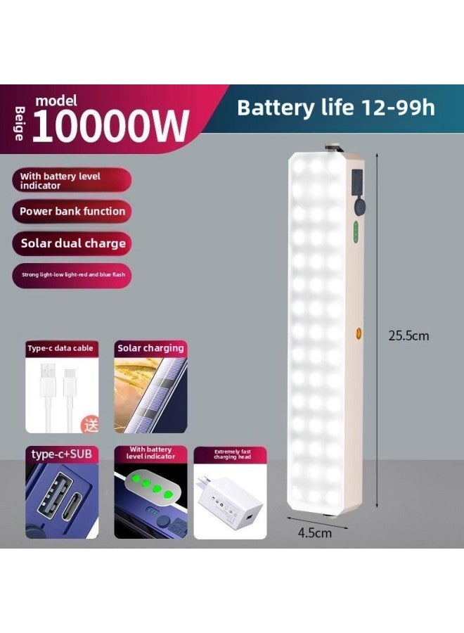 Generic Solar Outdoor Camping Lamp Long Endurance USB High Power Portable Charging Lamp Stall Night Market Lighting 