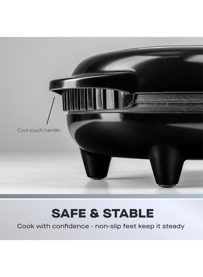 DUNISO 850W Dual Electric Omelette  Maker,Easy Clean Non-Stick Cooking PlateStainless Steel 2 Section Frittata Maker with Power Light,Automatic Temperature Control and Cool Touch Handle - Image 5