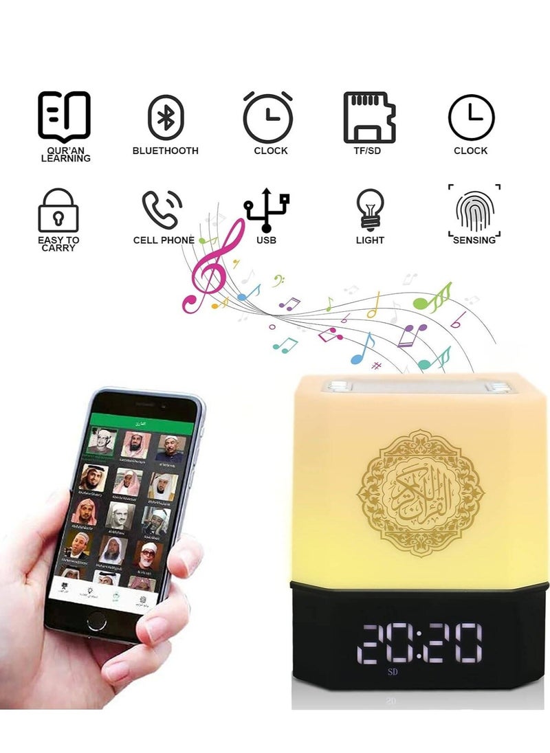 BORTONY Portable Touch Lamp Quran Speaker AZAN MP3 Player Bluetooth Quran Speaker  - Image 2