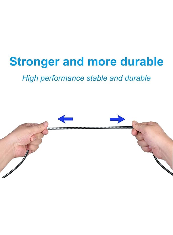 إيروريكس كابل سماعة رأس بديل Astro A10 A40 بطول 2.0 متر وكابل صوت A10 متوافق مع سماعات رأس الألعاب Astro A10 A40 وXbox One وPS4 وPS5 ووحدة التحكم وكابل تمديد صوت سماعة الرأس بطول 6.5 قدم باللون الأسود - Image 4