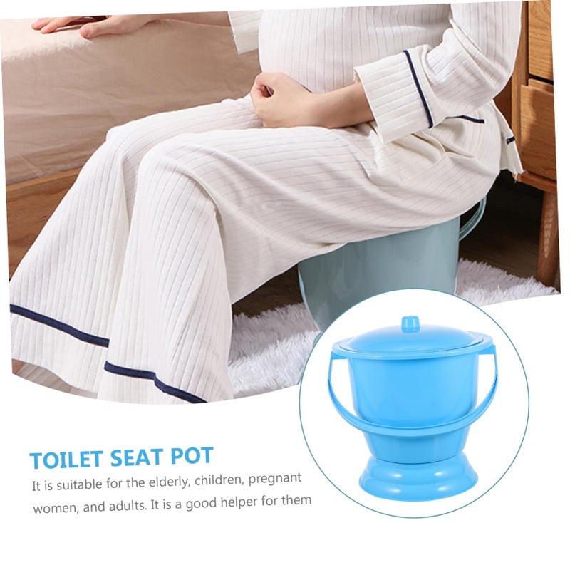 Portable Urinal Pot With Lid For Adults Kids Travel Home Bedpan Thickened Plastic - Image 3