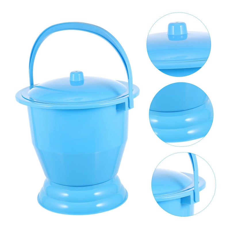 Portable Urinal Pot With Lid For Adults Kids Travel Home Bedpan Thickened Plastic - Image 4