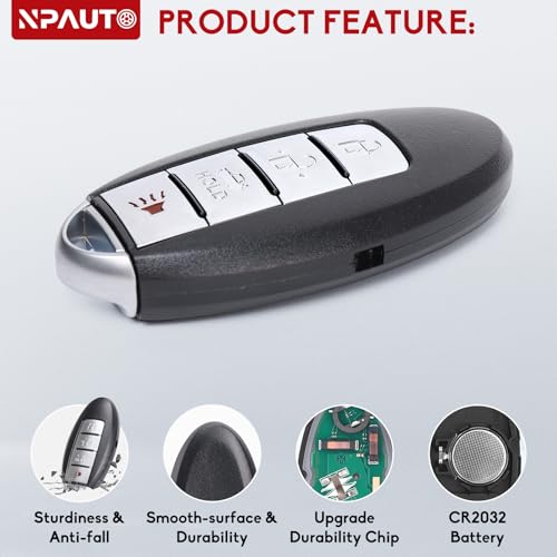 NPAUTO بديل مفتاح نيسان آلتيمّا 2007-2012، ماكسيما مورا 09-14، إنفينيتي G25 G35 G37 FX35 Q60 والمزيد من مفاتيح التحكم عن بُعد الذكية - Image 4