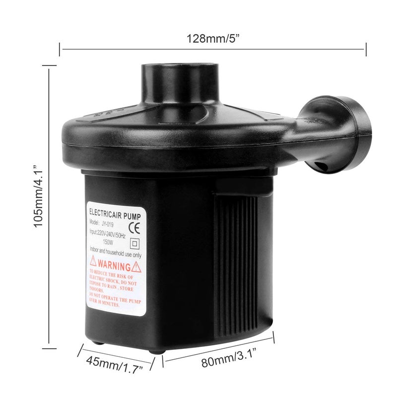 jaexest Generic Electric Air Pump DC12V-AC230V Electric Pump with 3 Attachments, Automatic Pum - Image 2