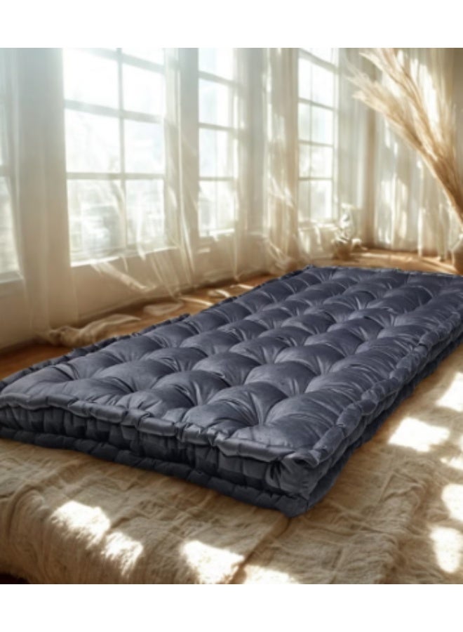 A luxurious mattress with soft velvet fabric and polyester filling. - Image 2