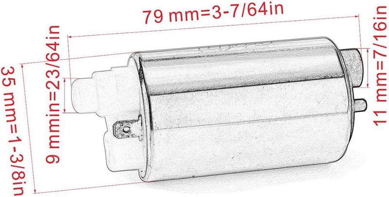DEMULAX Motorcycle Engine Fuel Pump for Yamaha YZF R1 R1M - Image 2