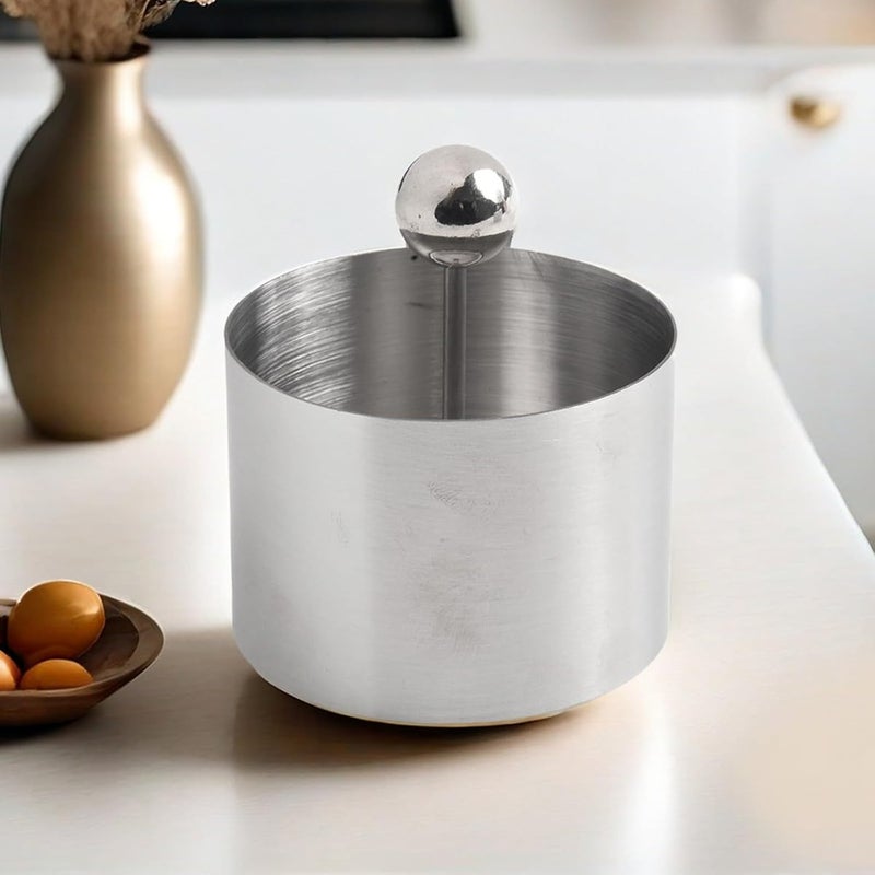 Stainless Steel Round Cold Dish with Push Board for Salad, Cake, and Dessert Making, Oven and Dishwasher Safe(L) - Image 4