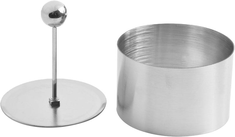 Stainless Steel Round Cold Dish with Push Board for Salad, Cake, and Dessert Making, Oven and Dishwasher Safe(L) - Image 3