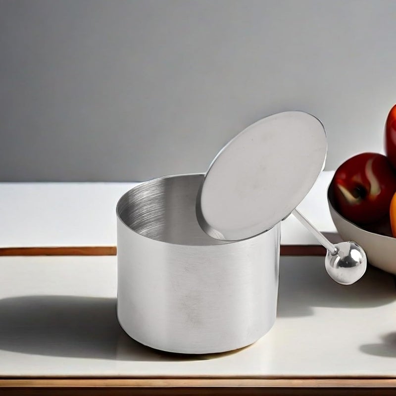 Stainless Steel Round Cold Dish with Push Board for Salad, Cake, and Dessert Making, Oven and Dishwasher Safe(L) - Image 5