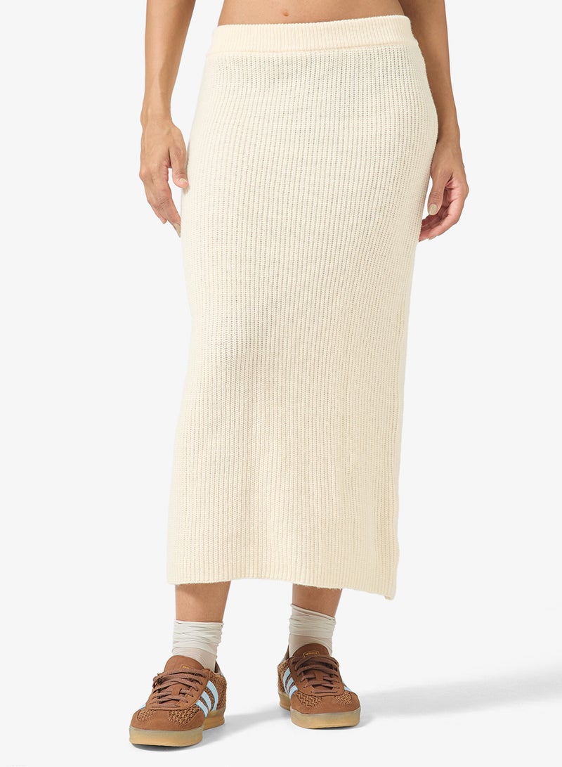 Ginger Knitted Button Down Vest & Skirt Set - Image 4