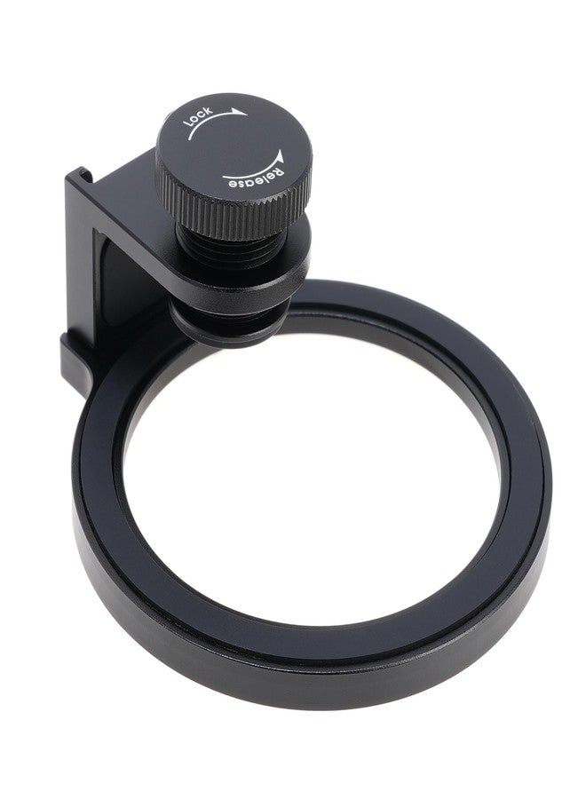 FOTGA 67mm Threaded Lens Filter Adapter Filter Clip for iPhone 14 15 16 Pro Max Smartphone Cell Phone,with Cold Shoe Mount for Micrphone/LED Light,Anti-Slip/Anti-Scratch Lock Knob - Image 3