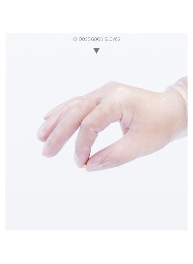 Generic 100 Vinyl Gloves, Clear Disposable Gloves, Box of 100, Size M/L  - Image 5