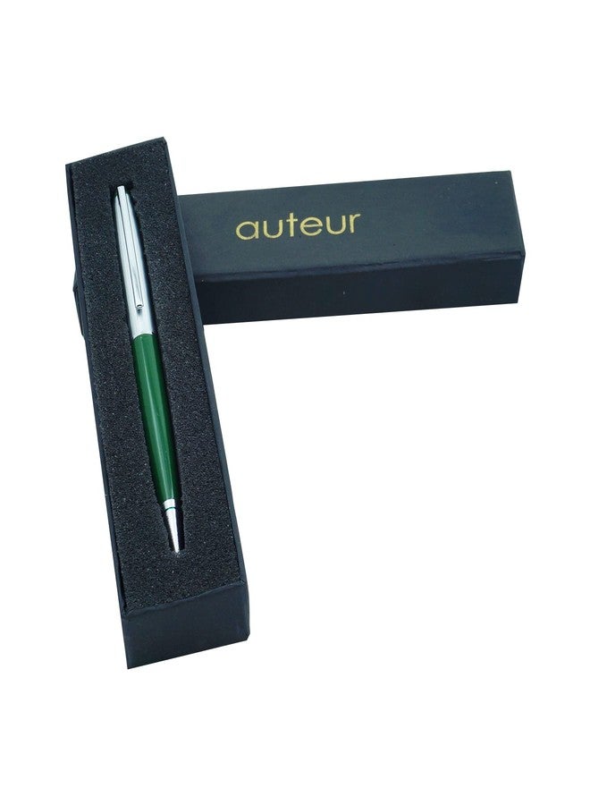 auteur Focus Green Color Ball Point Pen Metal Body Gift Pen For Office and Gifting. - Image 3