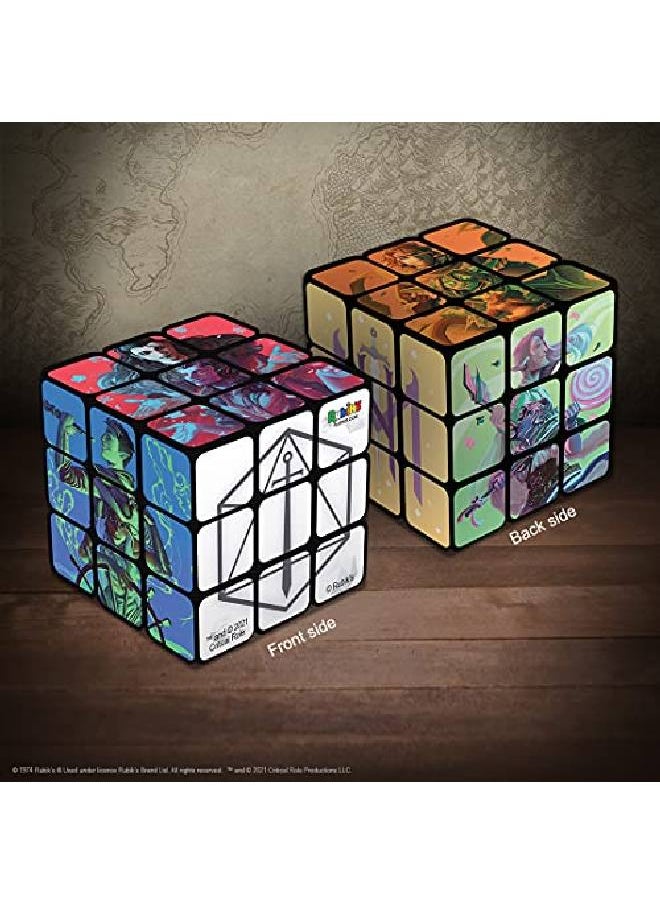 USAopoly Critical Role Rubik'S Cube ; Collectible Puzzle Cube Featuring Characters From The Mighty Nein Campaign ; Officially Licensed 3X3X3 Rubiks Cube  - Image 3