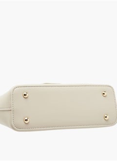 MISSY Women's Textured Shoulder Bag with Detachable Strap and Zip Closure  - Image 4