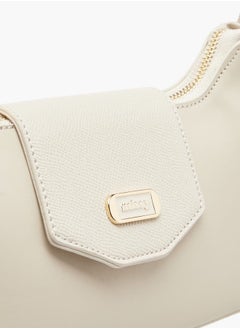 MISSY Women's Textured Shoulder Bag with Detachable Strap and Zip Closure  - Image 3