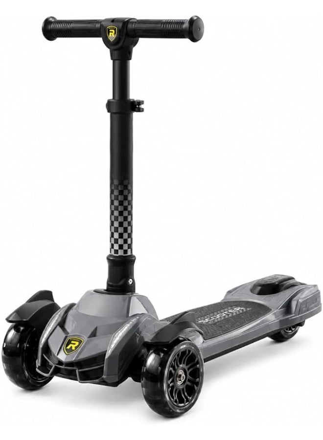 3-wheel scooter with a modern design and high stability – adjustable handle and LED wheels for a more enjoyable ride - Image 1