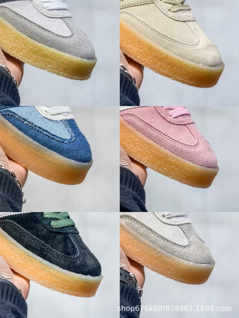 De Xun Shoes For Men And Women, Putian Samba Pure Original Versatile Campus Height-Increasing Thick-Soled Casual White Shoes - Image 2