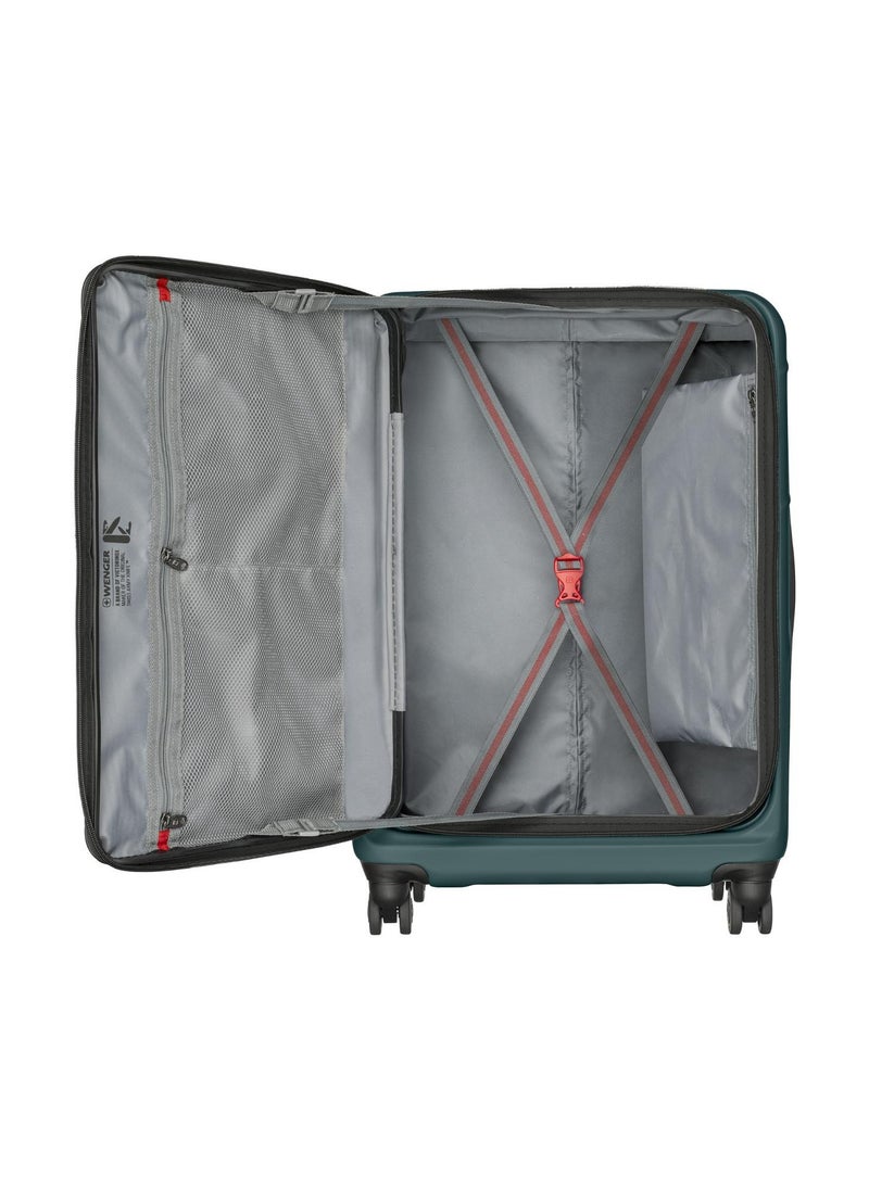 Wenger Amplix Hardside Expandable 69 cm Check-In Luggage Trolley - Green  - Image 3