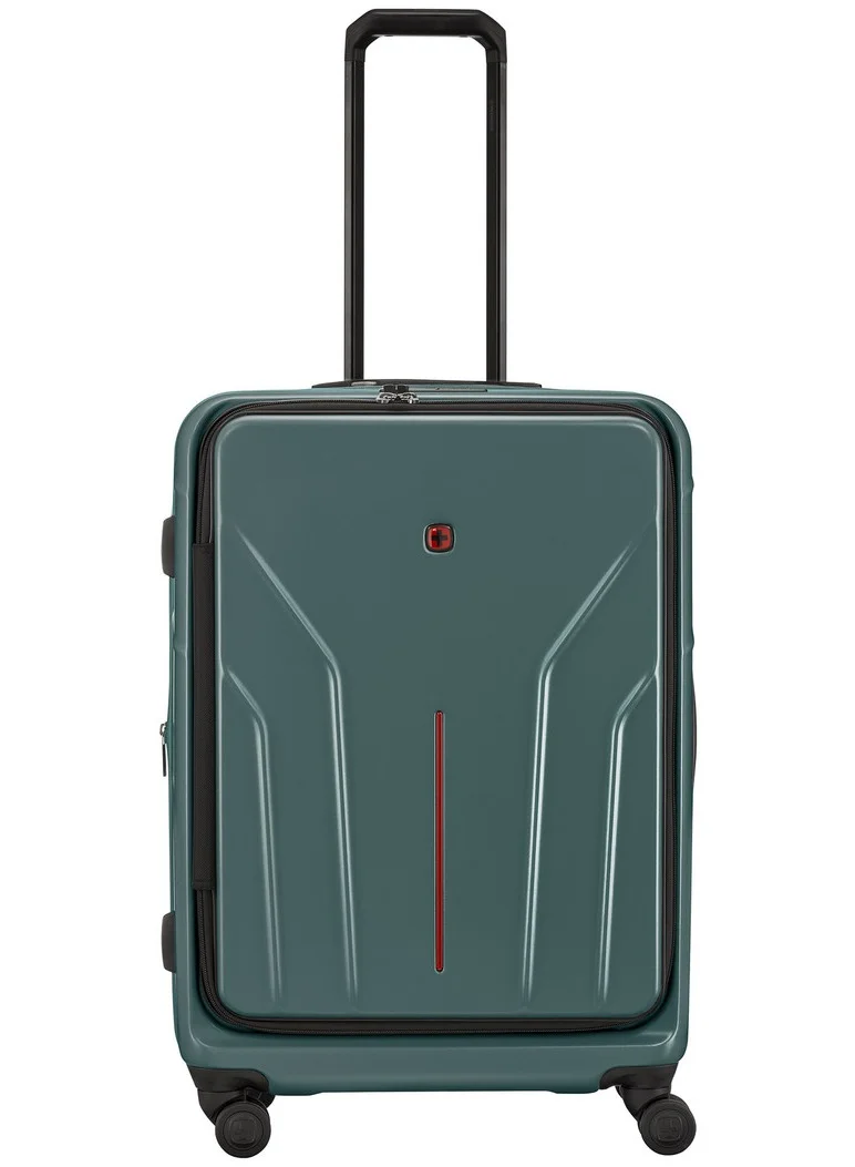 فيجنر أمبليكس حقيبة سفر صلبة قابلة للتوسعة بعجلات مزدوجة رباعية (69 سم) – حقيبة تسجيل الأمتعة – أخضر