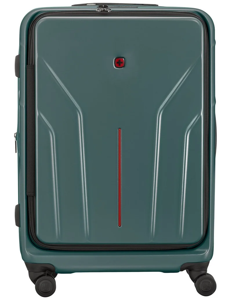 فيجنر أمبليكس حقيبة سفر صلبة قابلة للتوسعة بعجلات مزدوجة رباعية (69 سم) – حقيبة تسجيل الأمتعة – أخضر