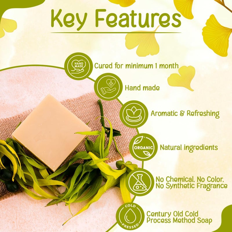 Naturalis YlangYlang Essential Oil Soap Hand made Soap with YlangYlang Oil and Natural Oils for Deep Cleansing Hydration Skin Soothing and Radiant Glow 100g - Image 2