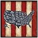 Stupell Industries Stupell Industries United States Map Red White Blue Framed Giclee Texturized Art, Proudly Made in USA  - Image 2
