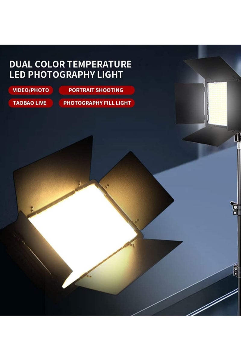 LEDIN 600 LED Light Kit, Rechargeable and Plug-Powered Camera Light, 3200K-5600K, Video Conference Live Light - Image 4