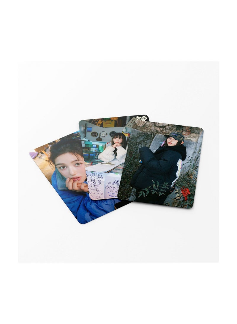 NIBEMINENT 55 Pcs Kpop NJZ Bunnies Club Lomo Cards Card For Fans Collection Gifts - Image 3