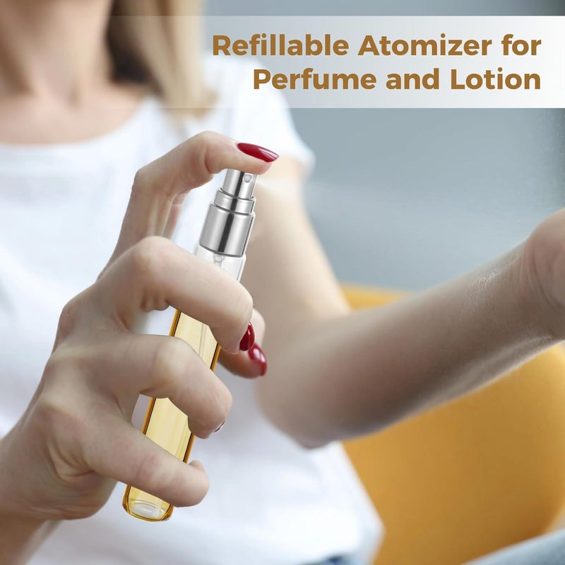 25-Piece Refillable Glass Perfume Atomizers, 15 Ml Travel Spray Bottles, 5 Vibrant Colors, Leak-Proof Design - Image 3