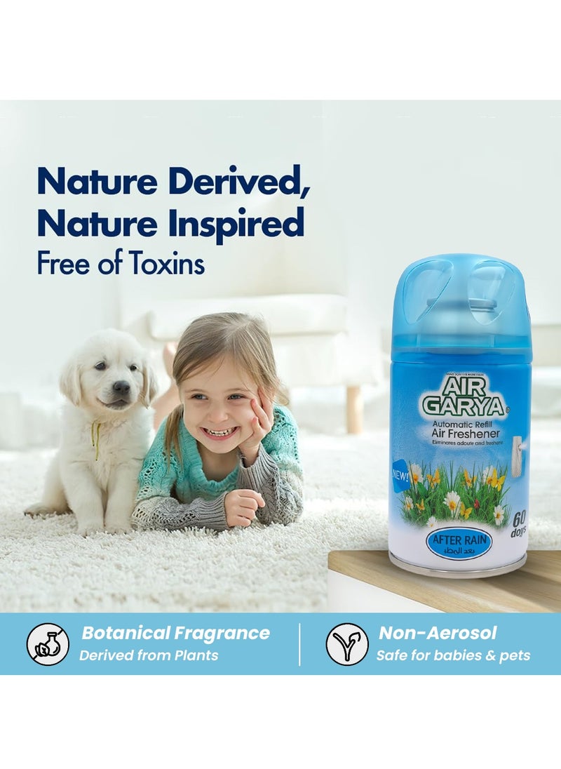 Generic - AIR GARYA Automatic Refill Air Freshener (After Rain) - combo 2 PCS, 60 Days Freshness, Non-Toxic, Odor Eliminator for Home & Car - Image 1