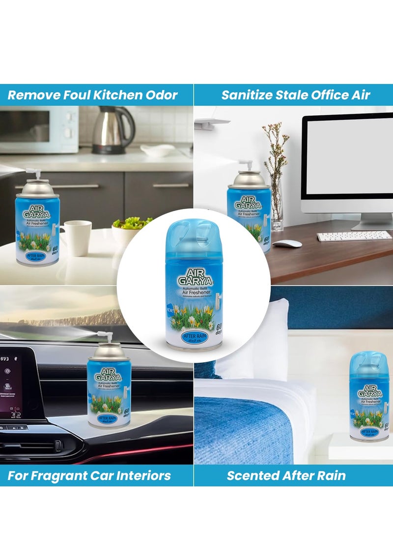 Generic - AIR GARYA Automatic Refill Air Freshener (After Rain) - combo 2 PCS, 60 Days Freshness, Non-Toxic, Odor Eliminator for Home & Car - Image 1