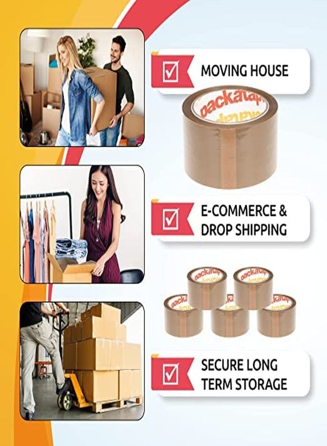 bvslf Brown Packing/Packaging Tape Rolls 48 mm x 65 mtr length | Pack of 2 | Tapes for Carton/Cardboard Boxes Packing/Shipping/Shifting, Shipping/Courier Box Tapes - Image 4