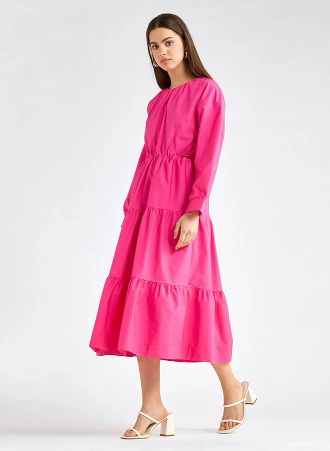 Splash FAV Tiered Poplin Dress