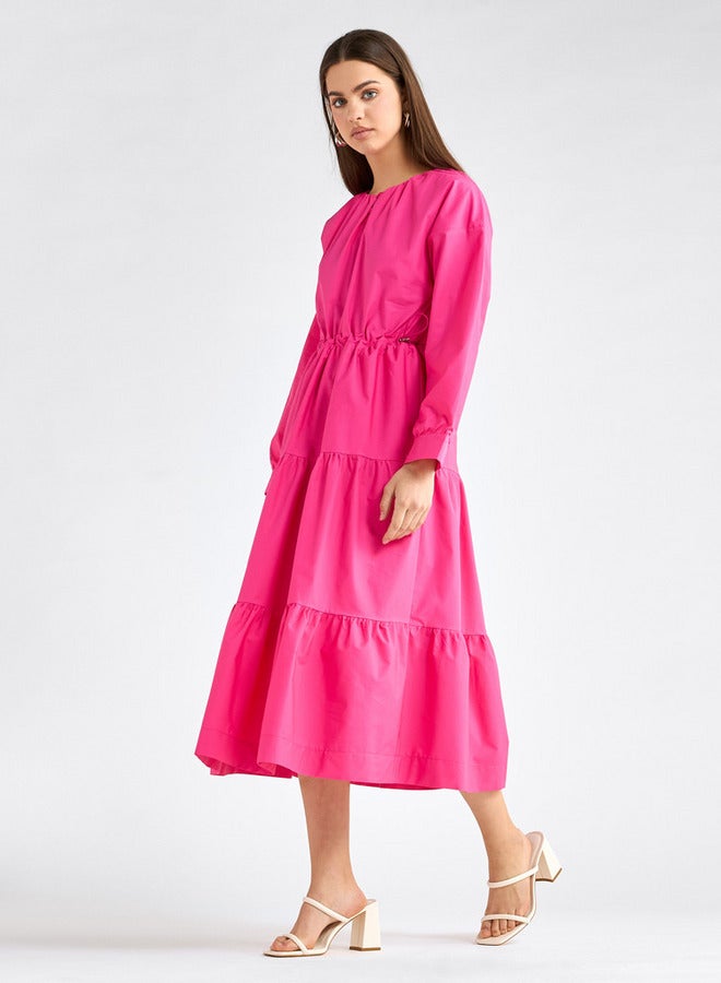 Splash FAV Tiered Poplin Dress - Image 2