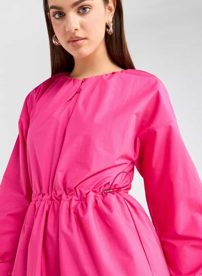 Splash FAV Tiered Poplin Dress - Image 4