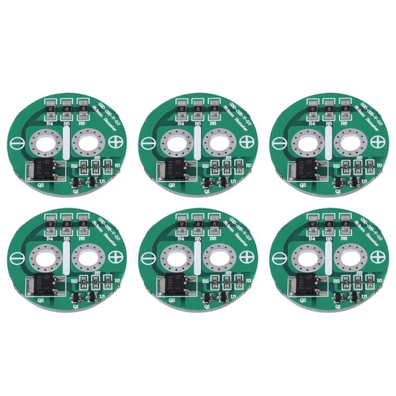 2.5V مكثف فائق الفاراد 6 قطع 2.5V مكثف فاراد مع وحدة حماية - منظم 2.5V عالي الدقة وحدة حماية مكثف فائق للمكونات الإلكترونية - Image 1