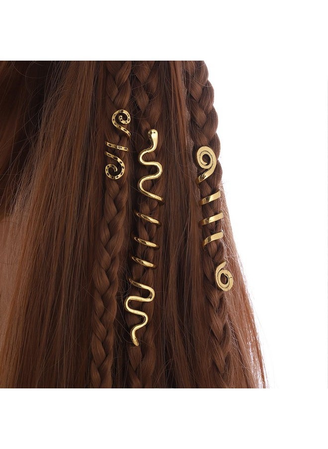 FRDTLUTHW - FRDTLUTHW 48Pcs Hair Accessories Loc Hair Jewelry for Women Braids, Gold Dreadlock Beads Metal Hair Cuffs for Girls - Image 1
