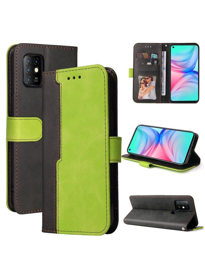 S-TOP Case For Infinix Hot 10 Business Stitching-Color Horizontal Flip PU Leather Case with Holder & Card Slots & Photo Frame - Image 1