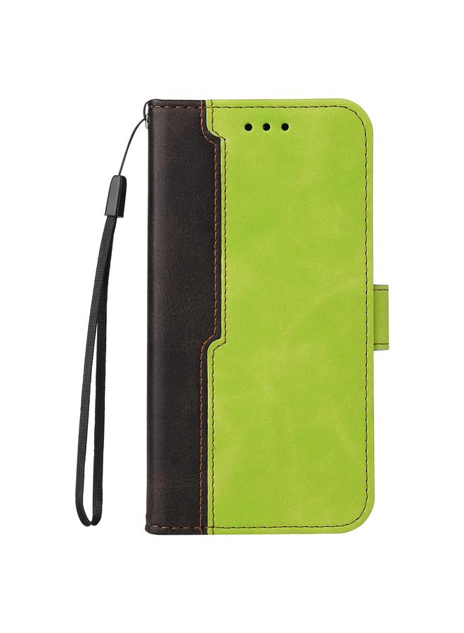 S-TOP Case For Infinix Hot 10 Business Stitching-Color Horizontal Flip PU Leather Case with Holder & Card Slots & Photo Frame - Image 2