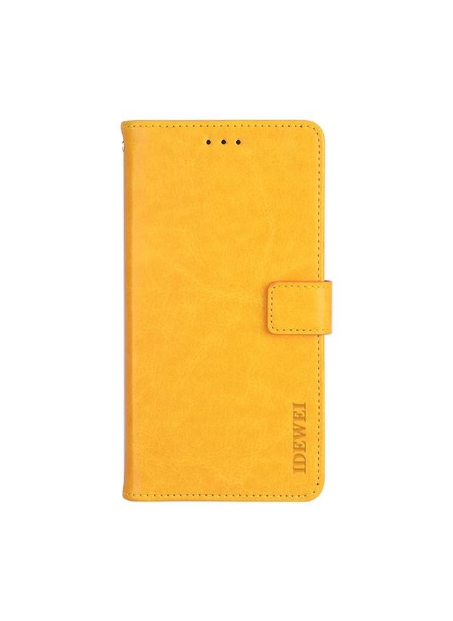 IDEWEI - Case For OPPO A15s Crazy Horse Texture Horizontal Flip Leather Case with Holder & Card Slots & Wallet - Image 1