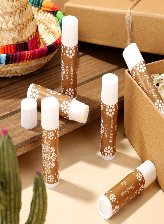 Leelosp 50 Pcs Cielito Lindo Party Favors Lip Balm Bulk Mexican De Barro Papel Picado Themed Lip Balm Cinco De Mayo Appreciation Gifts for Guests Gender Reveal Wedding Birthday Fiesta Picado - Image 4