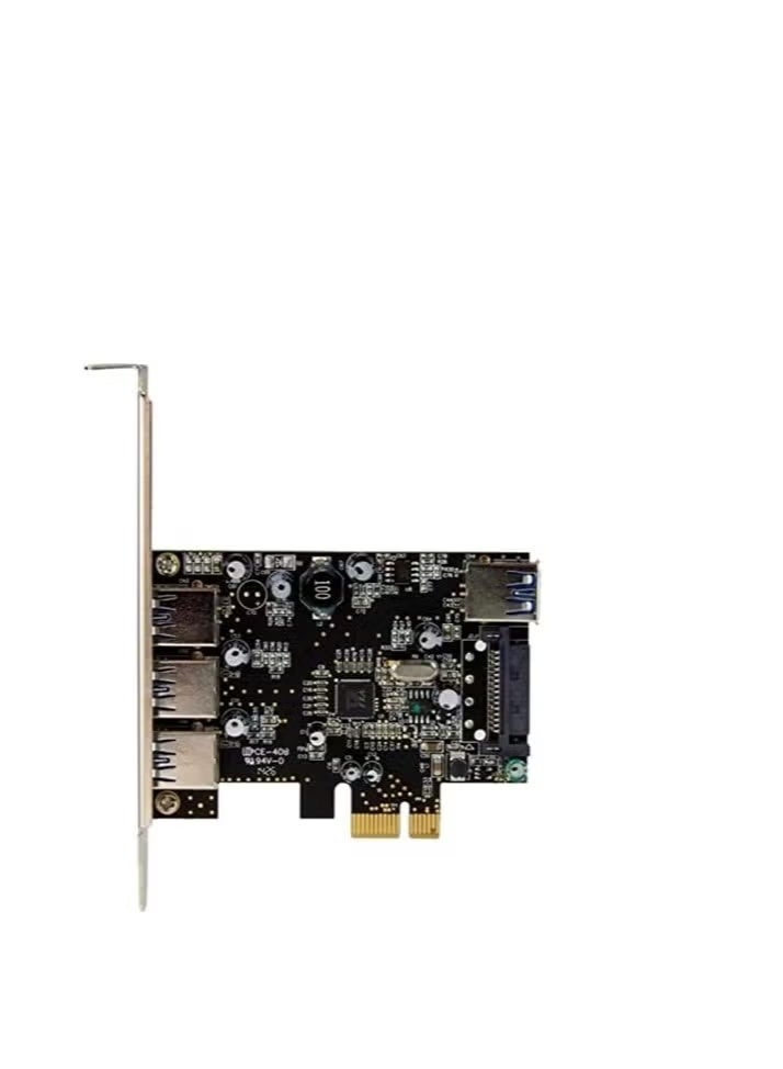 كارت توسعة PCI Express USB 3.0 بأربع منافذ (3 خارجية + 1 داخلي) لترقية منافذ الكمبيوتر المكتبي بسرعة عالية - Image 2