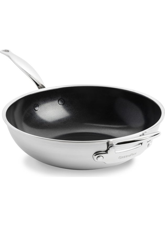 Greenpan Premiere Thermolon Ceramic Non-stick 30CM Wok Pan  - Image 1