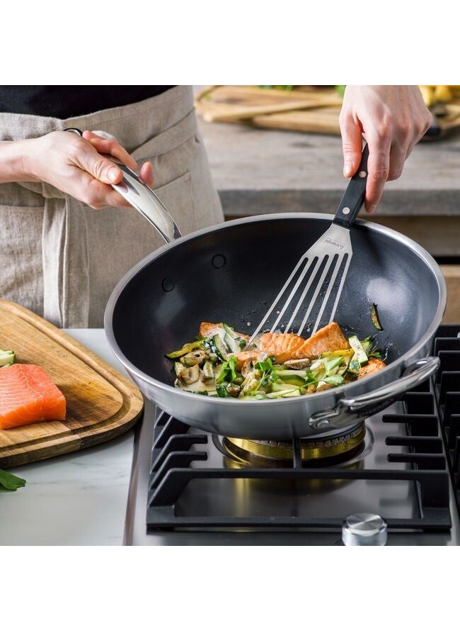 Greenpan Premiere Thermolon Ceramic Non-stick 30CM Wok Pan  - Image 3