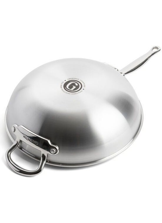 Greenpan Premiere Thermolon Ceramic Non-stick 30CM Wok Pan  - Image 4