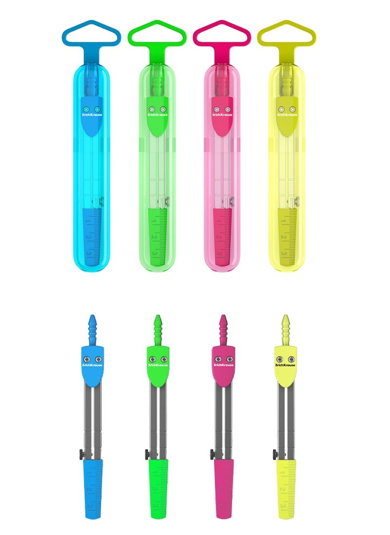 ErichKrause Metal compass Neon, 120mm, assorted  - Image 3