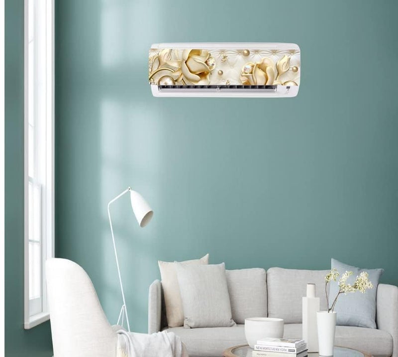 DreamKraft Decorative Flower AC Sticker (Multicolor PVC Vinyl 30cm x 91cm)-AC312-Self-Adhesive - Image 4