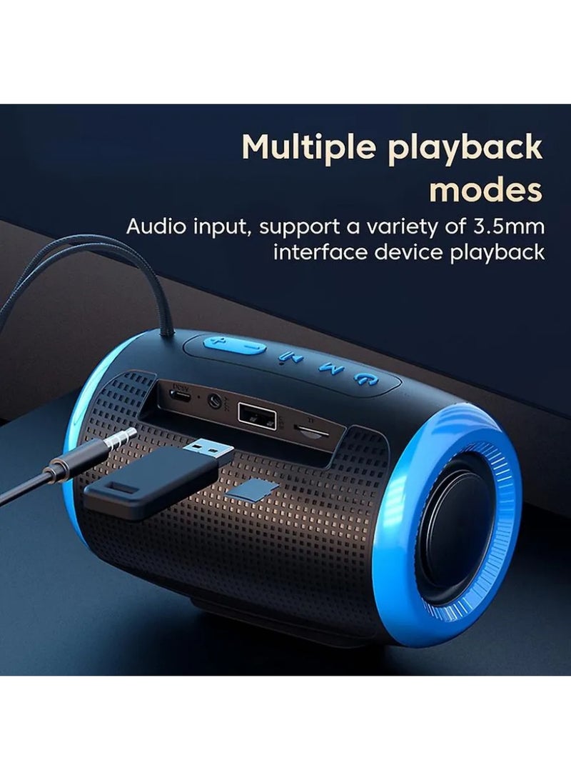 Portable Bluetooth Speaker - 360° Stereo Sound & Long Battery Life, Ideal for Outdoor Camping and Beach Parties - Image 3